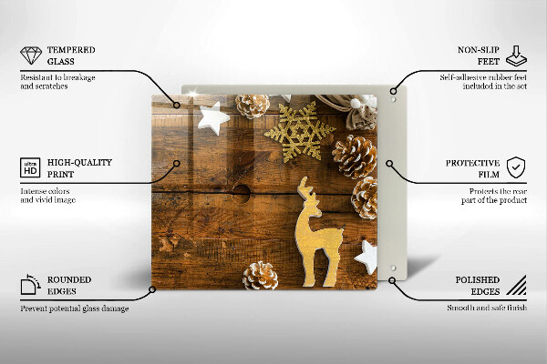 Tocător de bucătărie decorațiuni de Crăciun