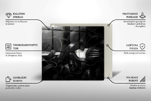 Tocător de bucătărie Paste Tagliatelle negre