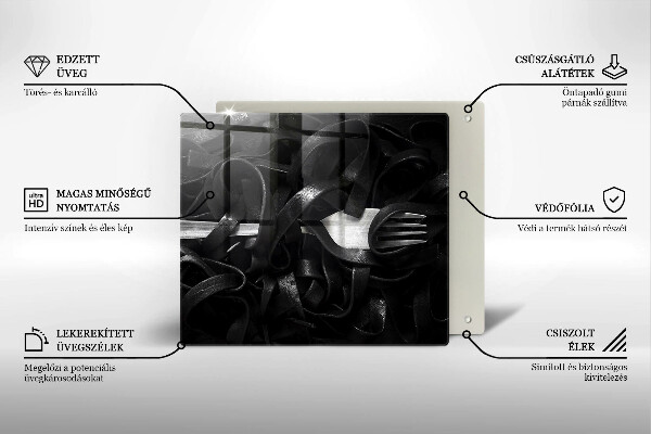 Tocător de bucătărie Paste Tagliatelle negre