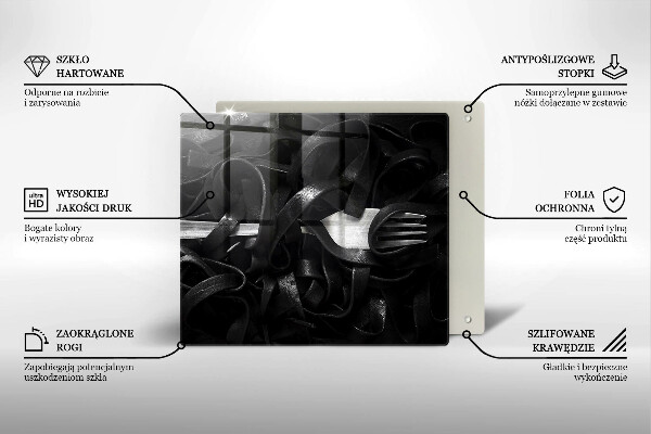 Tocător de bucătărie Paste Tagliatelle negre