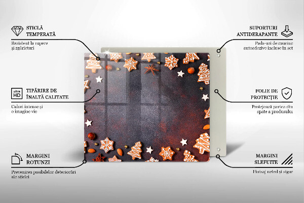 Tocător de bucătărie Crăciun turtă dulce