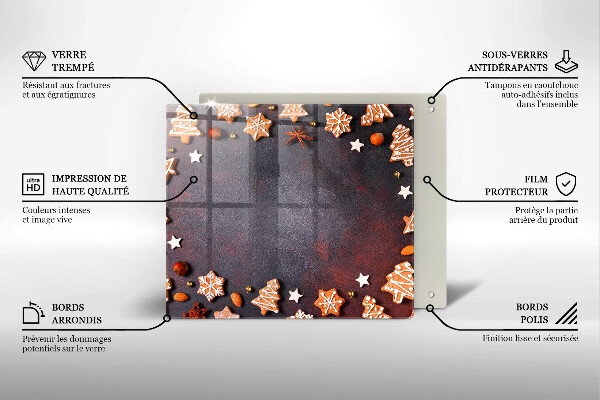 Tocător de bucătărie Crăciun turtă dulce