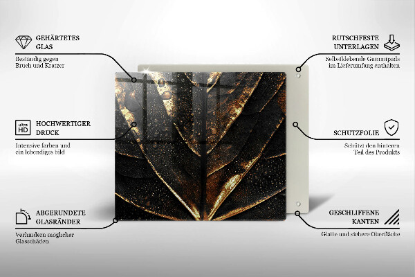 Tocător de bucătărie Frunza de aur