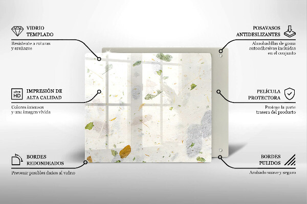 Tocător de bucătărie Frunze cazatoare