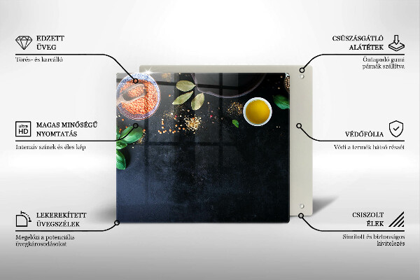 Tocător de bucătărie Boluri cu condimente