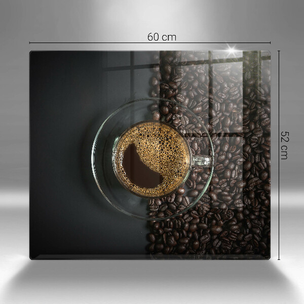 Tocător din sticlă Cafea și fasole