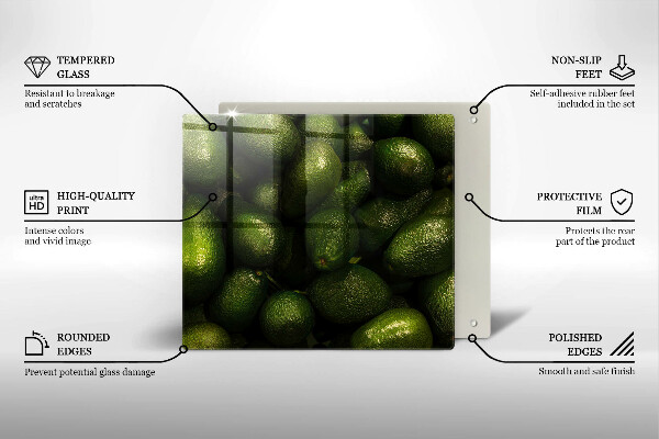 Tocător de bucătărie Fructe de avocado