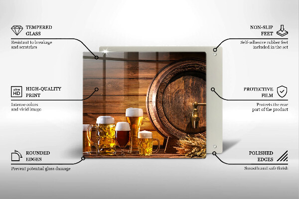 Tocător de bucătărie Butoi de bere