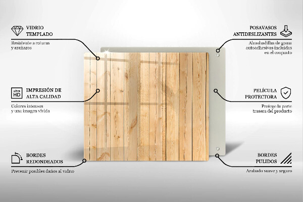 Tocător de bucătărie Scânduri delicate din lemn