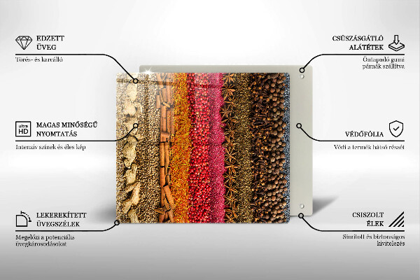 Tocător de bucătărie Condimente colorate
