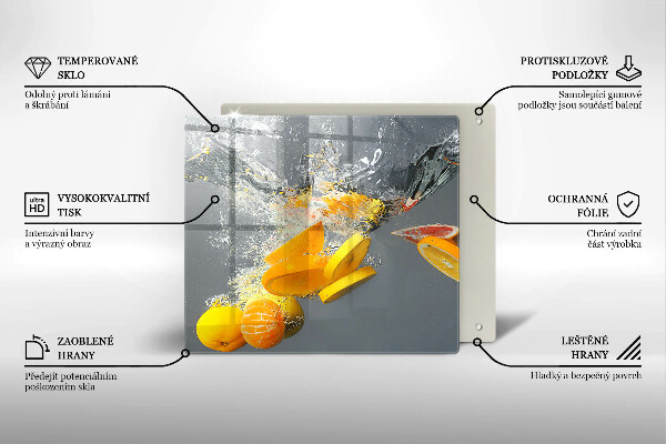 Tocător de bucătărie Lămâi în apă