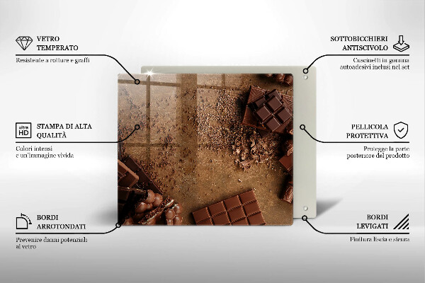 Tocător de bucătărie Dulciuri de ciocolata