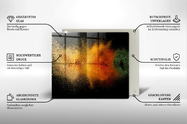 Tocător de bucătărie Condimente colorate