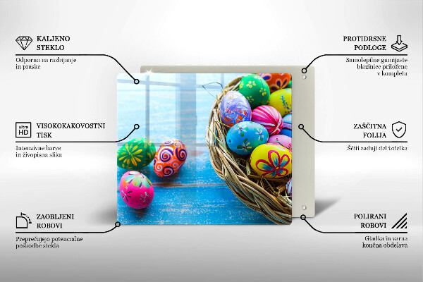 Tocător din sticlă Ouă de Paște Ouă de Paște