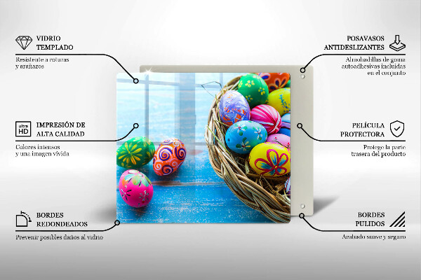 Tocător din sticlă Ouă de Paște Ouă de Paște