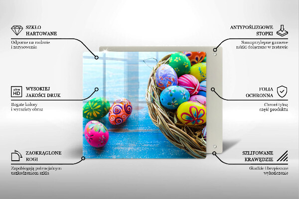 Tocător din sticlă Ouă de Paște Ouă de Paște