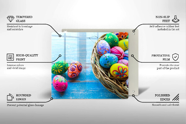 Tocător din sticlă Ouă de Paște Ouă de Paște