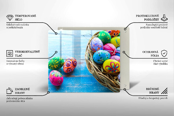 Tocător din sticlă Ouă de Paște Ouă de Paște