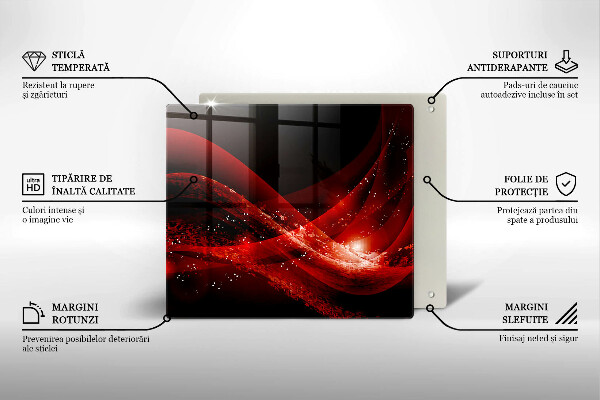 Tocător din sticlă Abstracția modernă