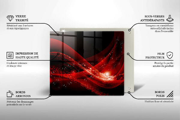 Tocător din sticlă Abstracția modernă