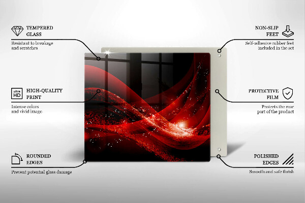 Tocător din sticlă Abstracția modernă