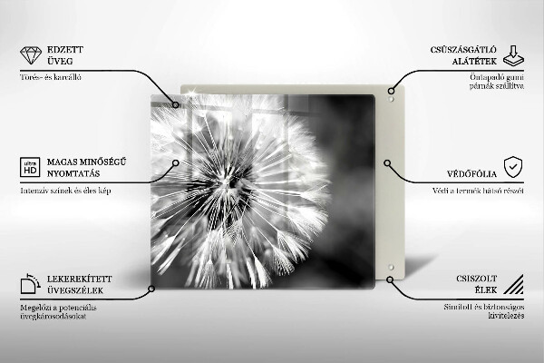 Tocător din sticlă O păpădie delicată