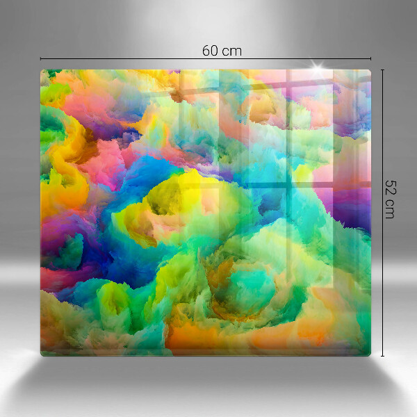 Tocător din sticlă Abstracție colorată