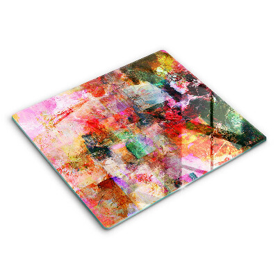 Tocător din sticlă Abstracția vopselei