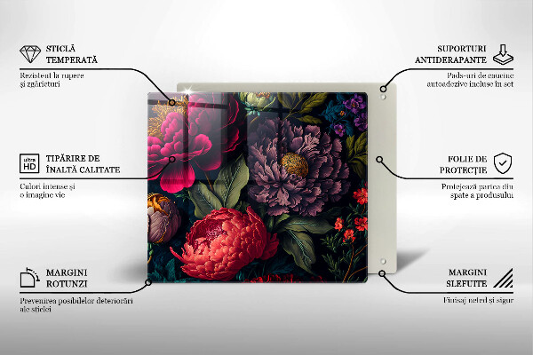 Tocător de bucătărie Flori frumoase