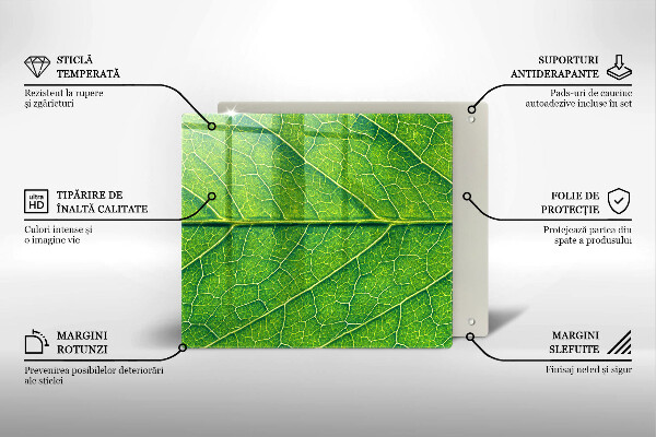 Tocător din sticlă Venele frunzelor naturii