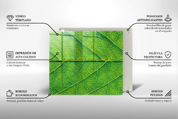 Tocător din sticlă Venele frunzelor naturii