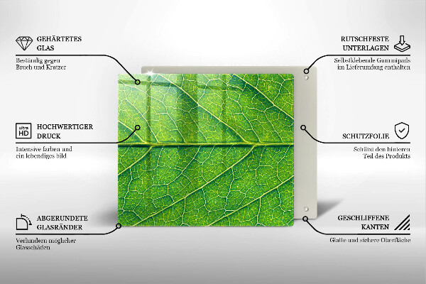Tocător din sticlă Venele frunzelor naturii