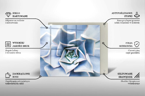 Tocător din sticlă Planta de flori