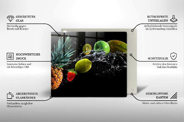 Tocător de bucătărie Fructe în apă