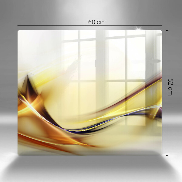 Tocător din sticlă Linii abstracte de lumină