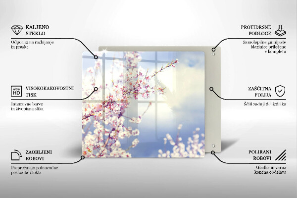 Tocător din sticlă Copac înflorit