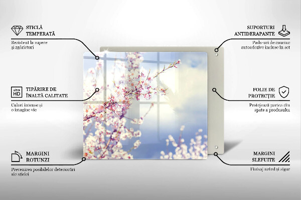 Tocător din sticlă Copac înflorit