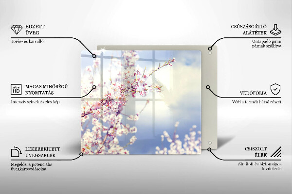 Tocător din sticlă Copac înflorit