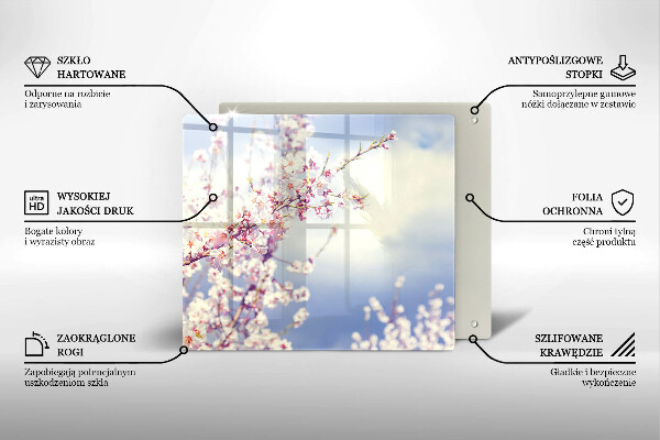 Tocător din sticlă Copac înflorit