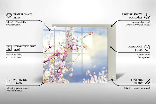 Tocător din sticlă Copac înflorit