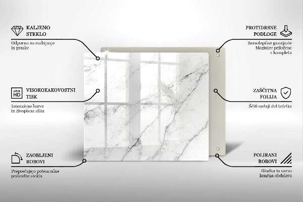 Tocător din sticlă Textura eleganta de marmura