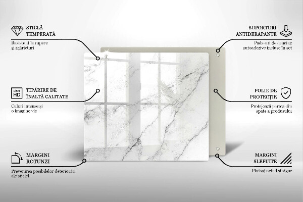 Tocător din sticlă Textura eleganta de marmura