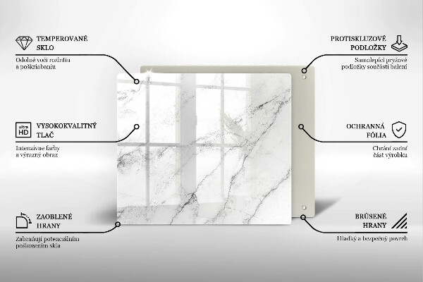 Tocător din sticlă Textura eleganta de marmura