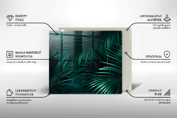 Tocător de bucătărie Frunze sălbatice ale junglei