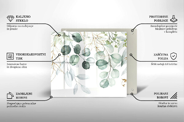 Tocător de bucătărie Plante pictate