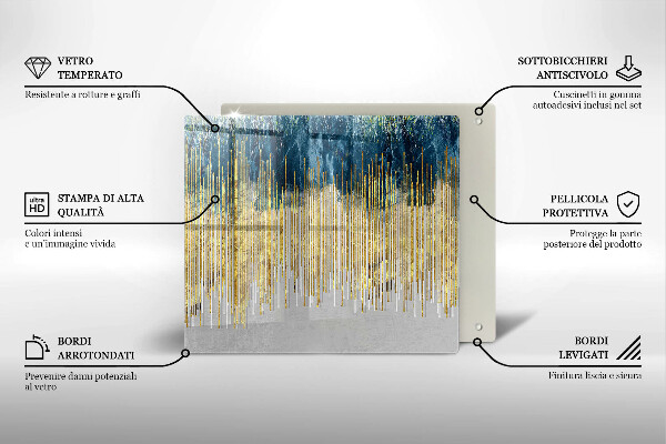 Tocător de bucătărie Abstracția designerului