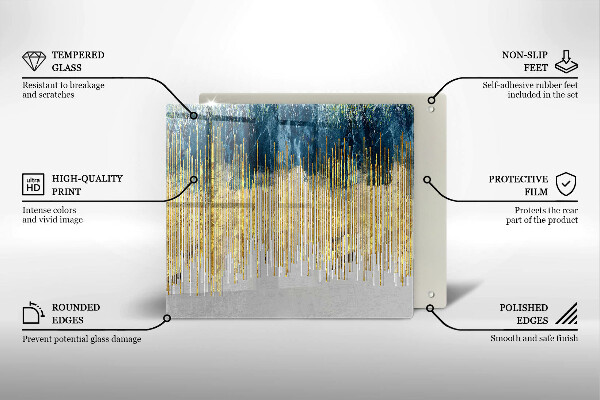 Tocător de bucătărie Abstracția designerului
