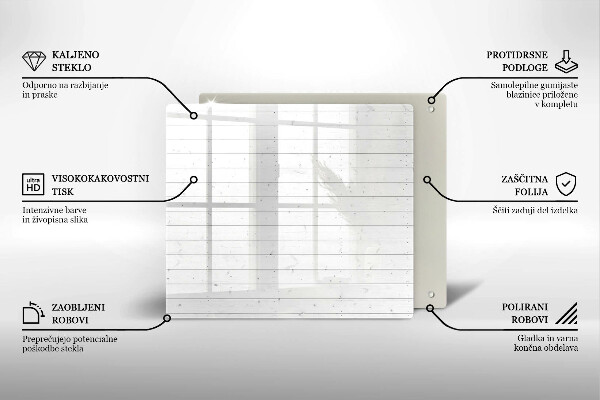Tocător din sticlă Placi moderne luminoase
