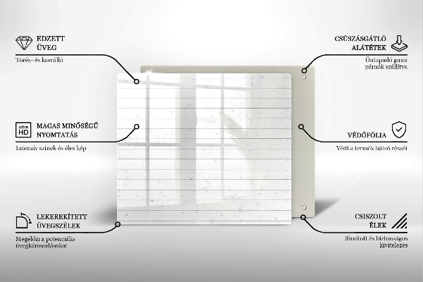 Tocător din sticlă Placi moderne luminoase