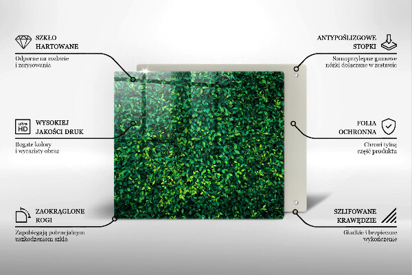 Tocător din sticlă Planta cu frunze mici